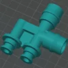Изображение - Тройник от корпуса воздушного фильтра A2640905800 Mercedes W213 - Stav3DPrint